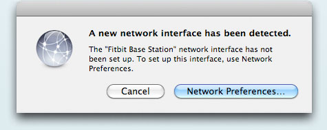 Screenshot of Mac Network Dialog
