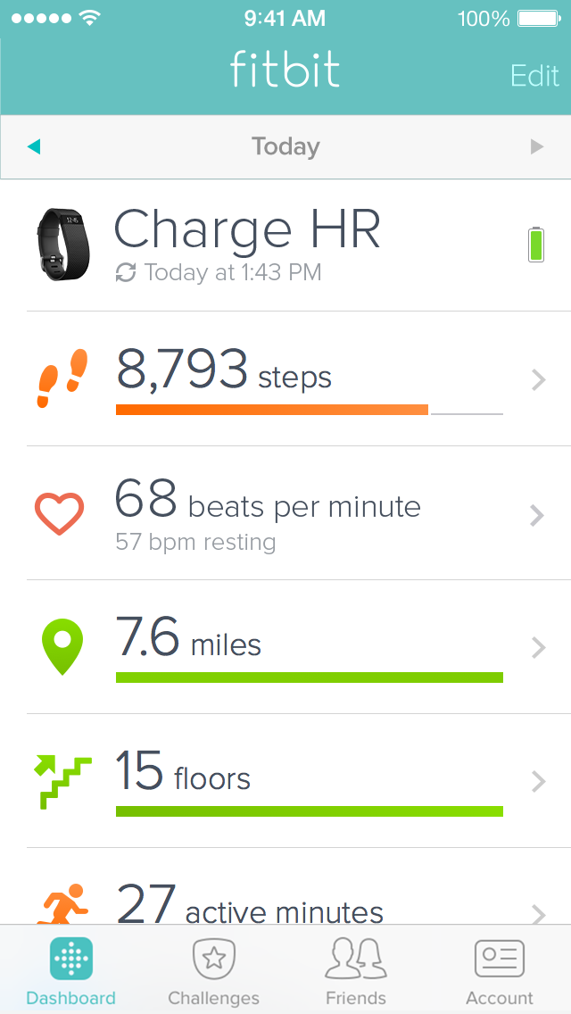 Fitbit Charge HR™ Wireless Heart Rate + Activity Wristband