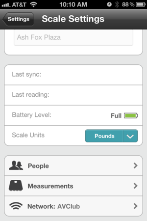 The iPhone App: Settings