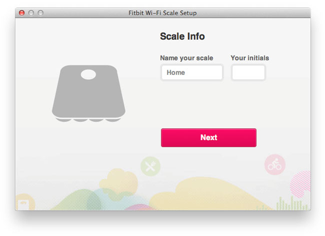aria scale setup