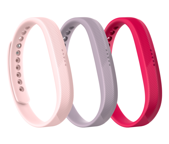 Fitbit Flex 2 Accessory Band 3-pack Pink Size Large for sale online 